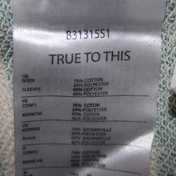 Volcom Lived In Sz XL NEW $45 Heathered Emerald Green Cream Cotton Blend Sweater - Picture 11 of 14